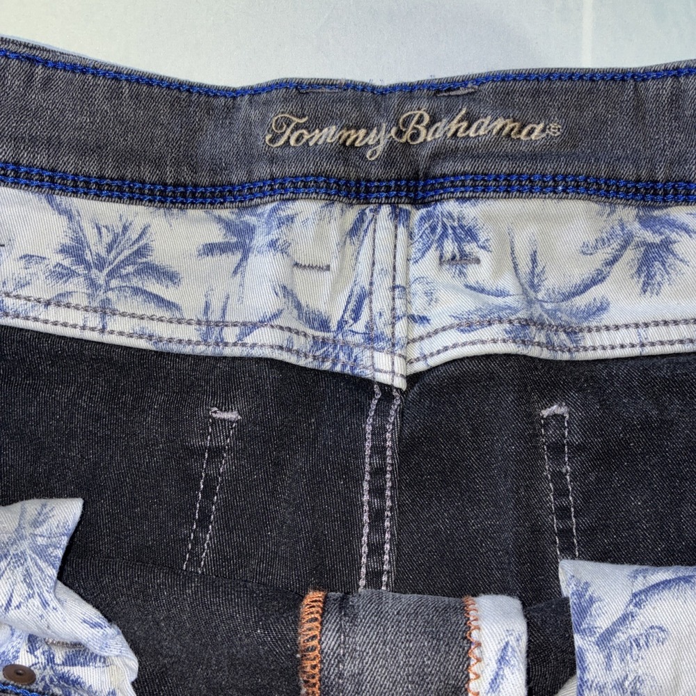 Tommy Bahama Indigo Palms Light Weight Stretch Tapered Jeans Men's 34x34 Gray - Picture 6 of 16